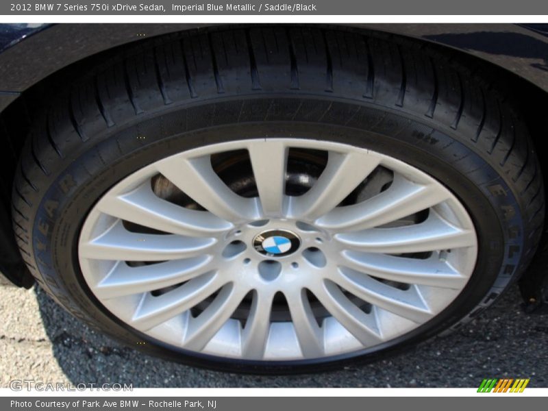 Imperial Blue Metallic / Saddle/Black 2012 BMW 7 Series 750i xDrive Sedan