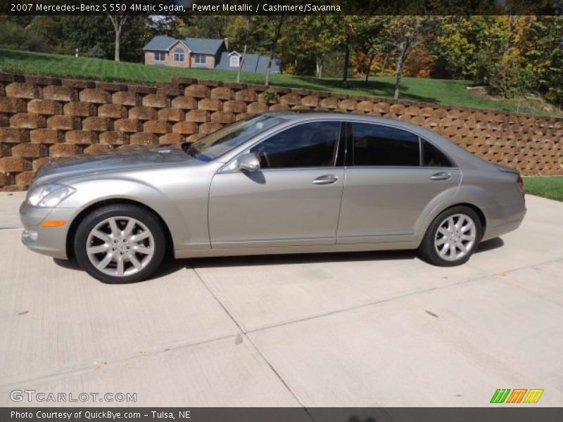 Pewter Metallic / Cashmere/Savanna 2007 Mercedes-Benz S 550 4Matic Sedan