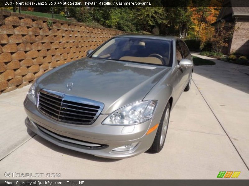 Pewter Metallic / Cashmere/Savanna 2007 Mercedes-Benz S 550 4Matic Sedan