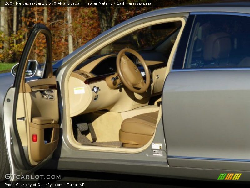 Pewter Metallic / Cashmere/Savanna 2007 Mercedes-Benz S 550 4Matic Sedan