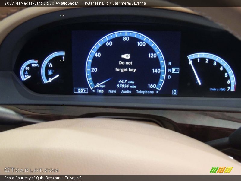Pewter Metallic / Cashmere/Savanna 2007 Mercedes-Benz S 550 4Matic Sedan