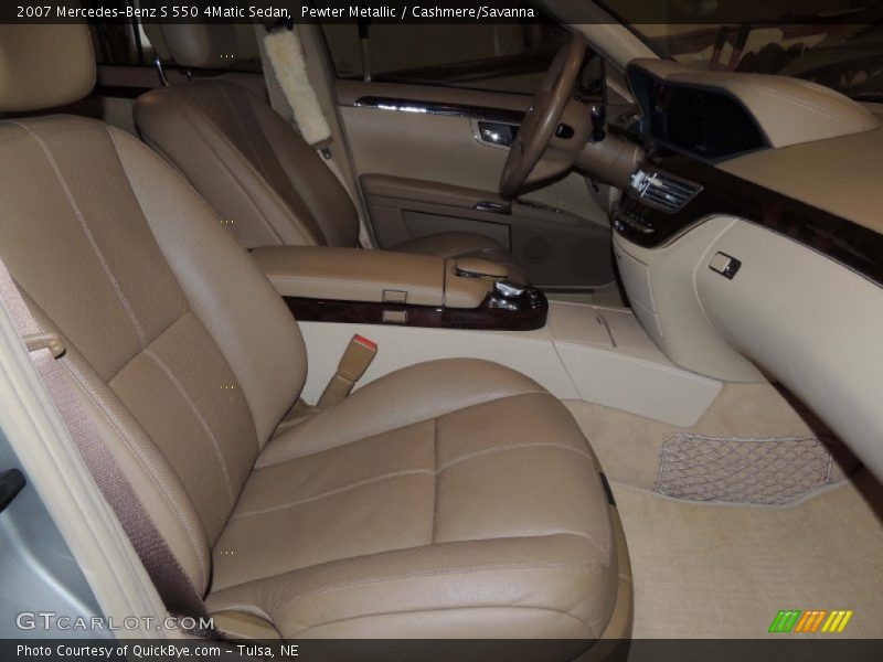 Pewter Metallic / Cashmere/Savanna 2007 Mercedes-Benz S 550 4Matic Sedan