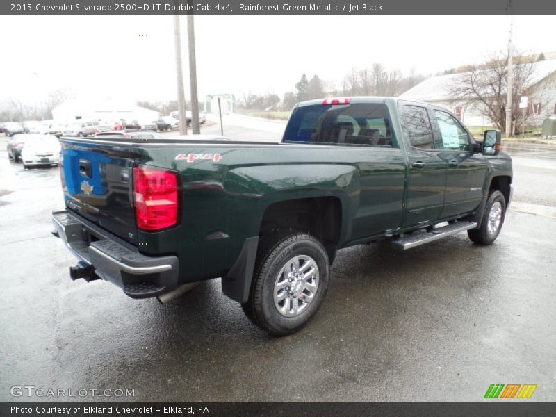 Rainforest Green Metallic / Jet Black 2015 Chevrolet Silverado 2500HD LT Double Cab 4x4