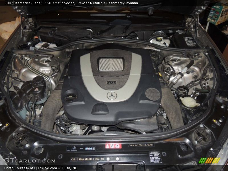Pewter Metallic / Cashmere/Savanna 2007 Mercedes-Benz S 550 4Matic Sedan