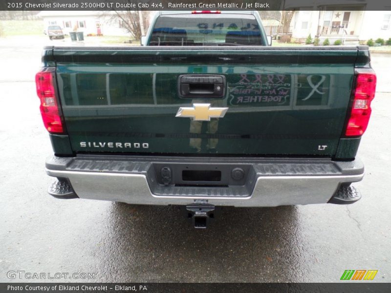 Rainforest Green Metallic / Jet Black 2015 Chevrolet Silverado 2500HD LT Double Cab 4x4
