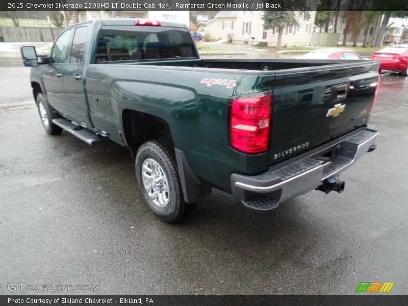 Rainforest Green Metallic / Jet Black 2015 Chevrolet Silverado 2500HD LT Double Cab 4x4