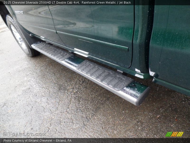 Rainforest Green Metallic / Jet Black 2015 Chevrolet Silverado 2500HD LT Double Cab 4x4