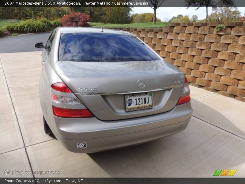 Pewter Metallic / Cashmere/Savanna 2007 Mercedes-Benz S 550 4Matic Sedan
