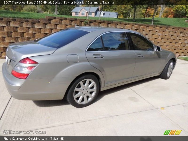 Pewter Metallic / Cashmere/Savanna 2007 Mercedes-Benz S 550 4Matic Sedan