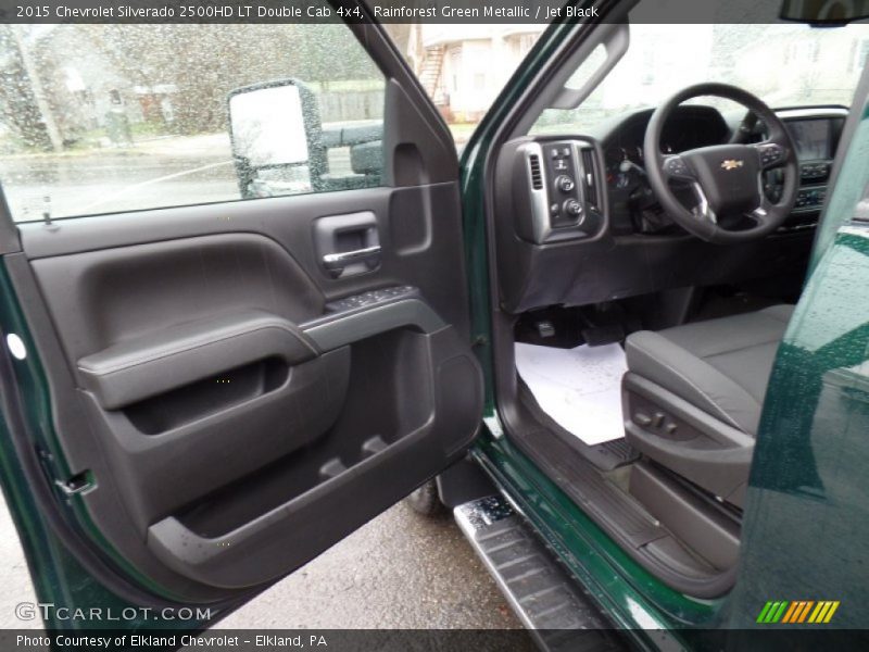 Rainforest Green Metallic / Jet Black 2015 Chevrolet Silverado 2500HD LT Double Cab 4x4