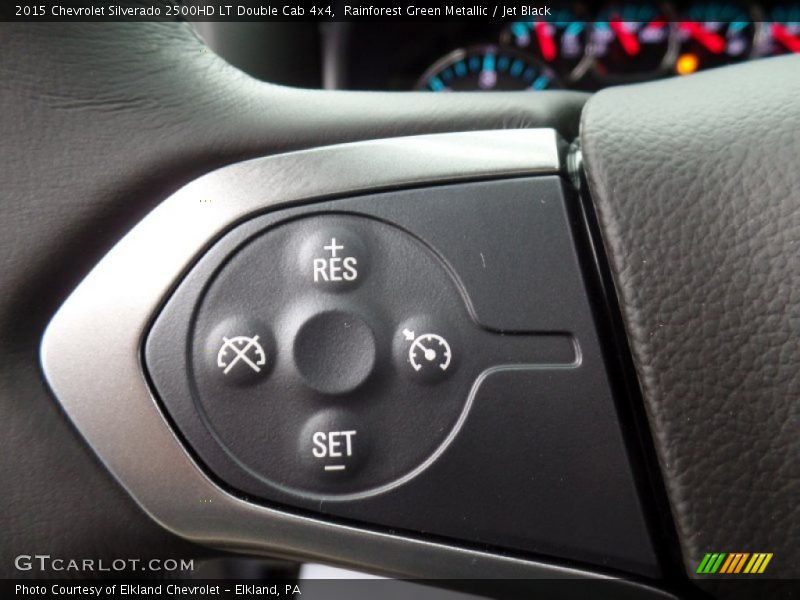 Rainforest Green Metallic / Jet Black 2015 Chevrolet Silverado 2500HD LT Double Cab 4x4