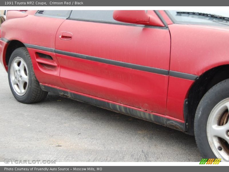 Crimson Red / Black 1991 Toyota MR2 Coupe