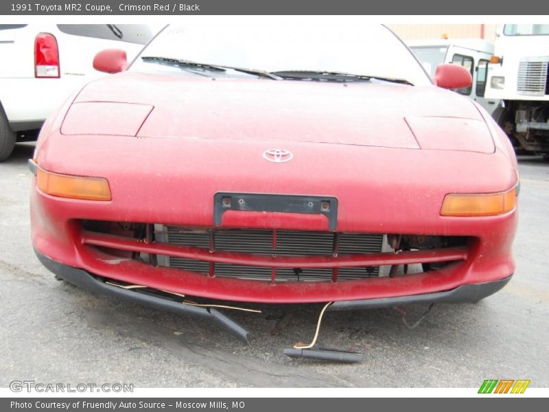 Crimson Red / Black 1991 Toyota MR2 Coupe