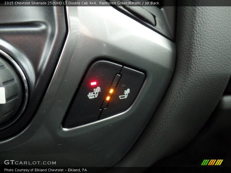 Rainforest Green Metallic / Jet Black 2015 Chevrolet Silverado 2500HD LT Double Cab 4x4