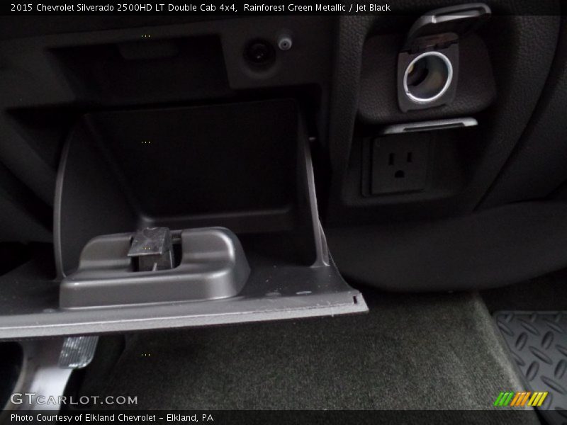 Rainforest Green Metallic / Jet Black 2015 Chevrolet Silverado 2500HD LT Double Cab 4x4