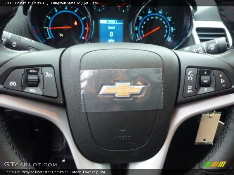 Tungsten Metallic / Jet Black 2015 Chevrolet Cruze LT