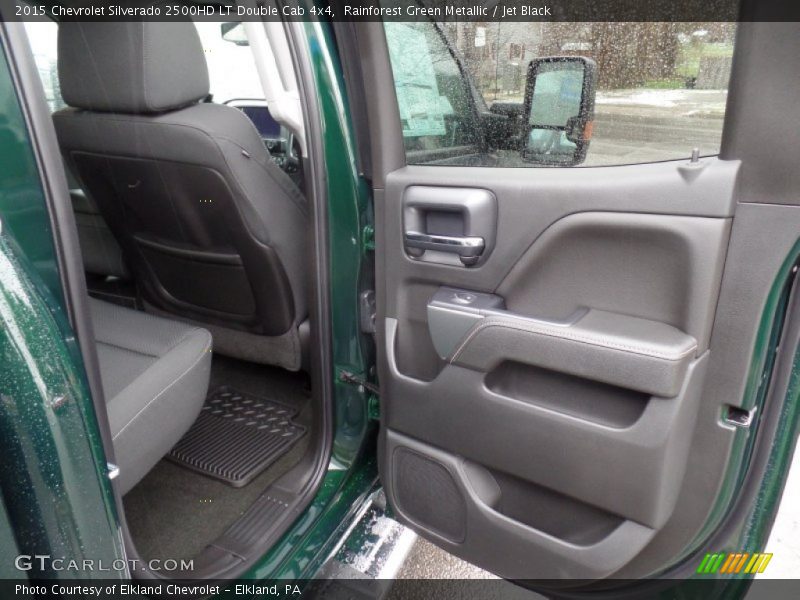 Rainforest Green Metallic / Jet Black 2015 Chevrolet Silverado 2500HD LT Double Cab 4x4