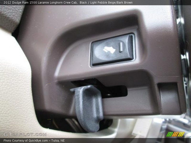 Black / Light Pebble Beige/Bark Brown 2012 Dodge Ram 1500 Laramie Longhorn Crew Cab