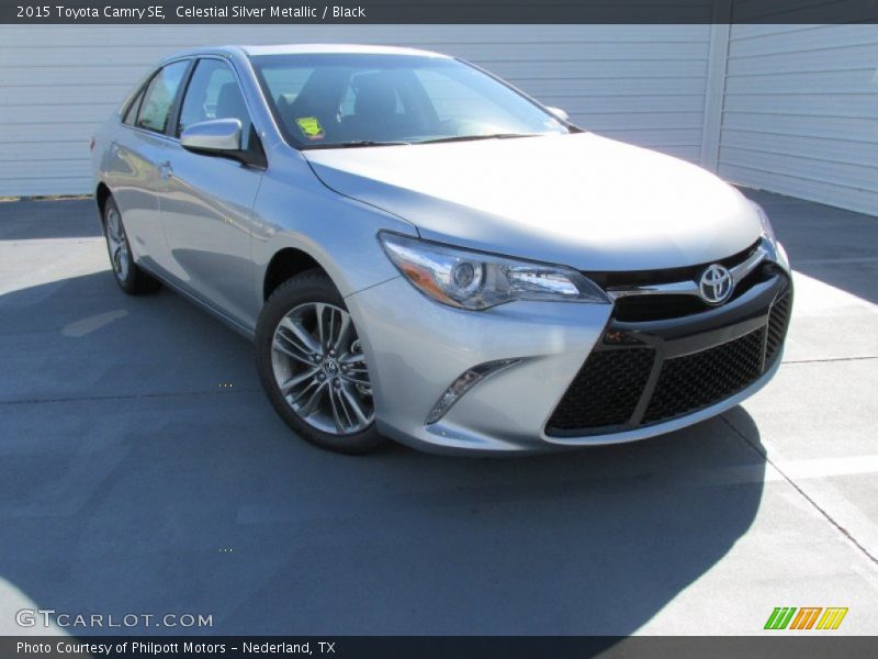 Celestial Silver Metallic / Black 2015 Toyota Camry SE