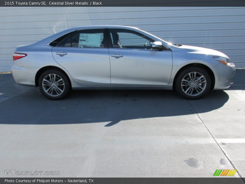 Celestial Silver Metallic / Black 2015 Toyota Camry SE