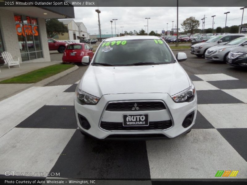 White / Black 2015 Mitsubishi Outlander Sport ES