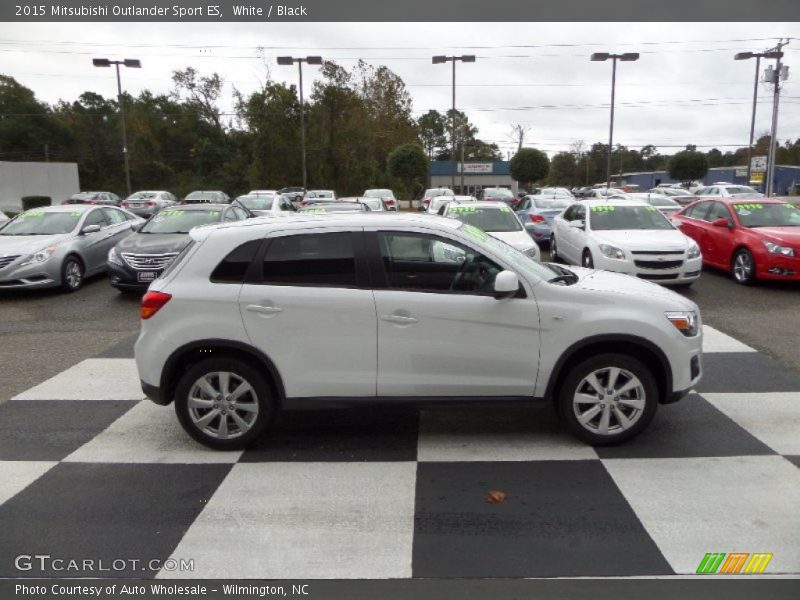 White / Black 2015 Mitsubishi Outlander Sport ES