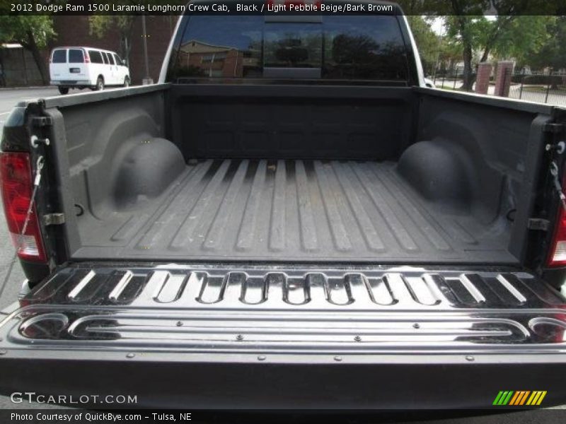 Black / Light Pebble Beige/Bark Brown 2012 Dodge Ram 1500 Laramie Longhorn Crew Cab