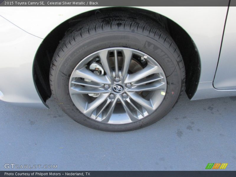 Celestial Silver Metallic / Black 2015 Toyota Camry SE