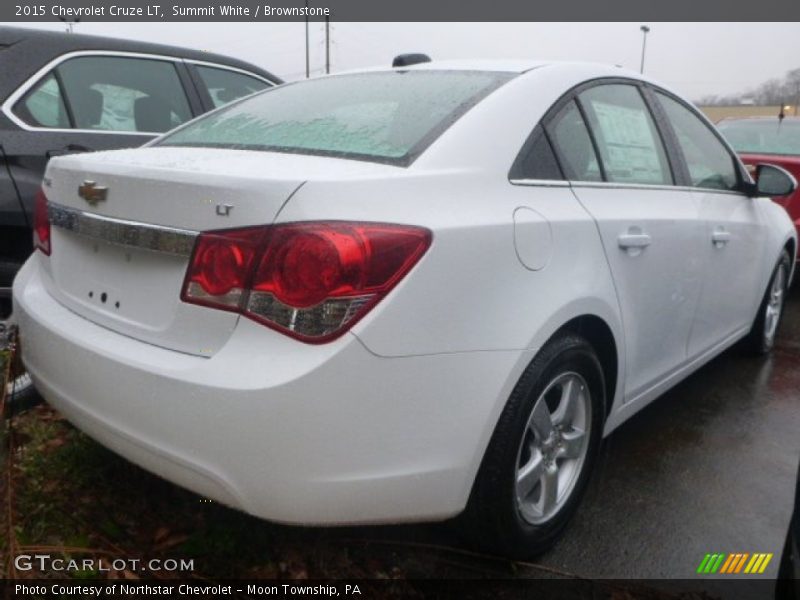 Summit White / Brownstone 2015 Chevrolet Cruze LT