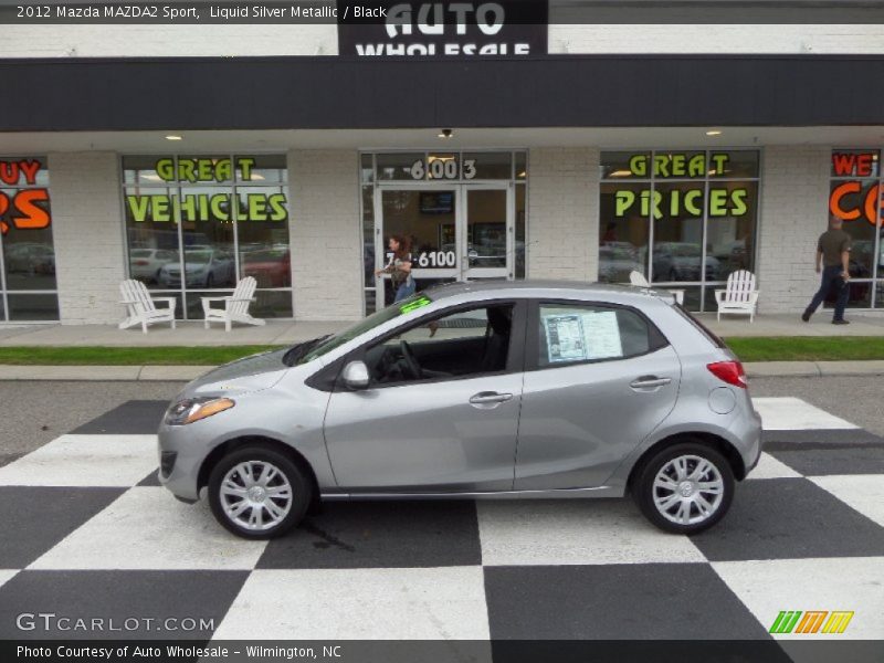 Liquid Silver Metallic / Black 2012 Mazda MAZDA2 Sport