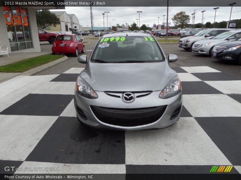 Liquid Silver Metallic / Black 2012 Mazda MAZDA2 Sport