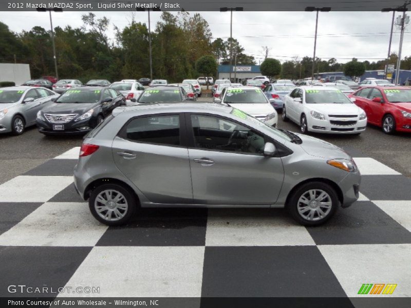 Liquid Silver Metallic / Black 2012 Mazda MAZDA2 Sport