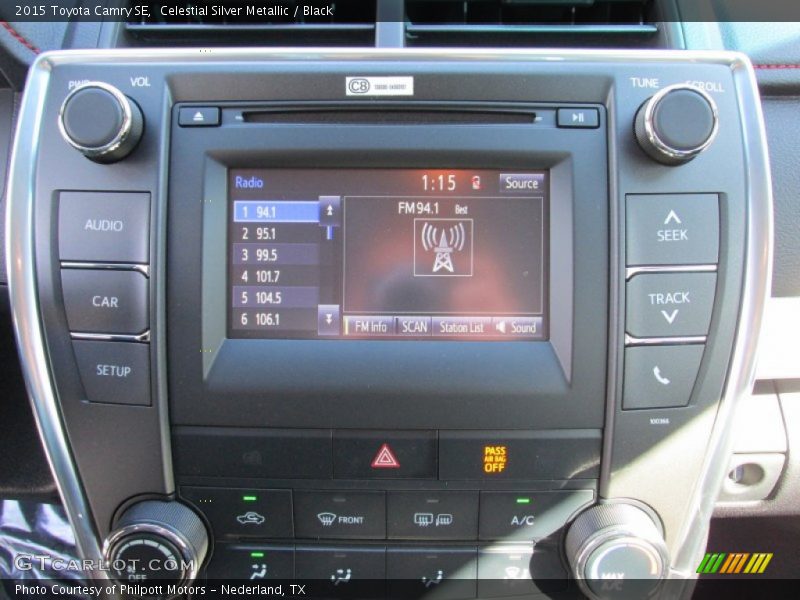 Celestial Silver Metallic / Black 2015 Toyota Camry SE