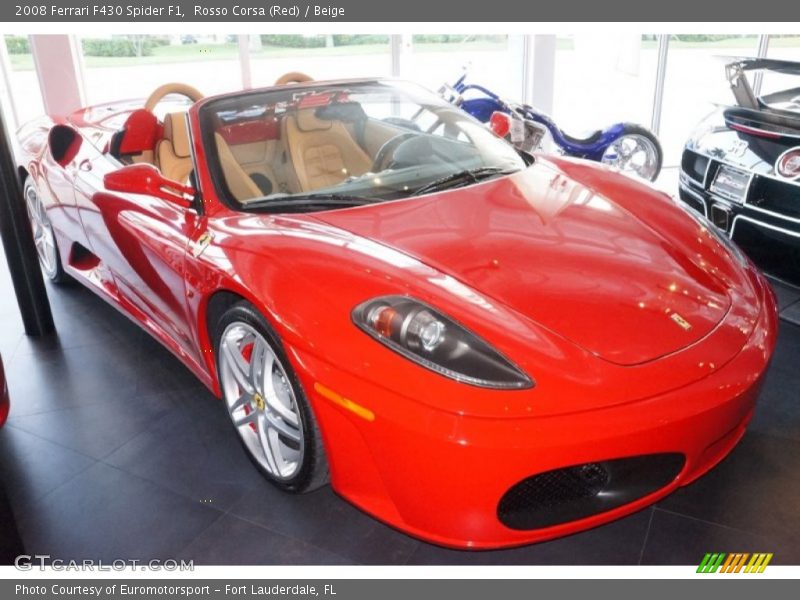 Rosso Corsa (Red) / Beige 2008 Ferrari F430 Spider F1