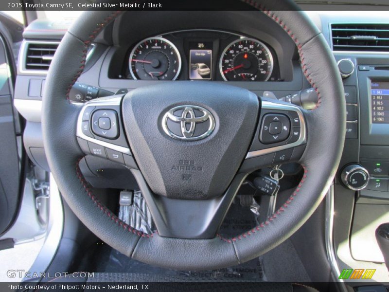 Celestial Silver Metallic / Black 2015 Toyota Camry SE