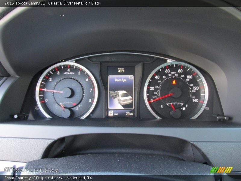 Celestial Silver Metallic / Black 2015 Toyota Camry SE