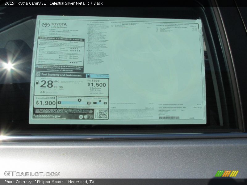 Celestial Silver Metallic / Black 2015 Toyota Camry SE