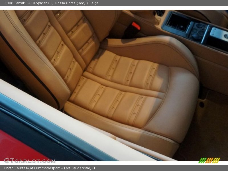 Rosso Corsa (Red) / Beige 2008 Ferrari F430 Spider F1