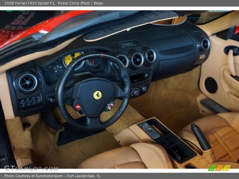 Rosso Corsa (Red) / Beige 2008 Ferrari F430 Spider F1