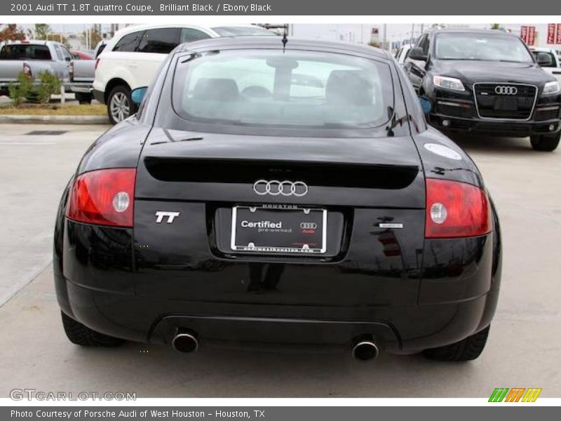 Brilliant Black / Ebony Black 2001 Audi TT 1.8T quattro Coupe
