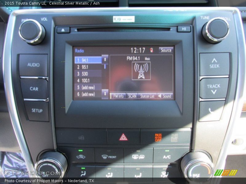 Celestial Silver Metallic / Ash 2015 Toyota Camry LE