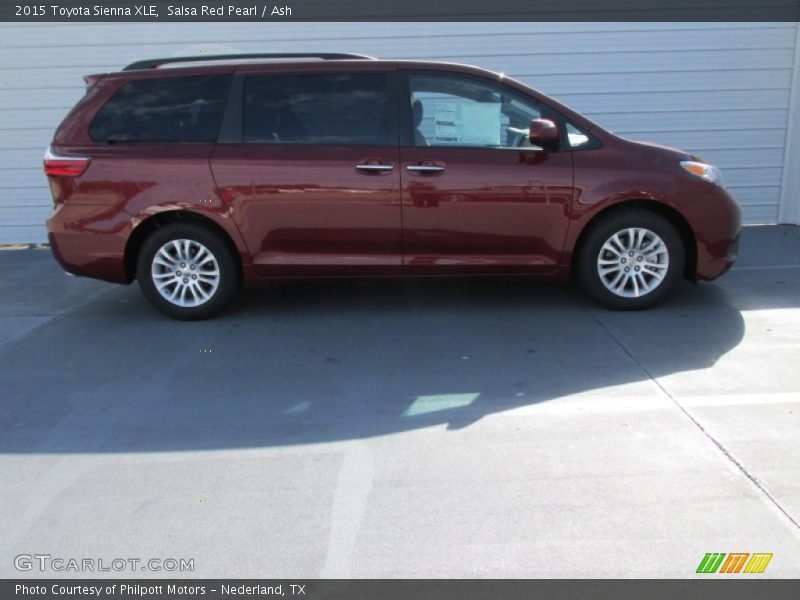 Salsa Red Pearl / Ash 2015 Toyota Sienna XLE