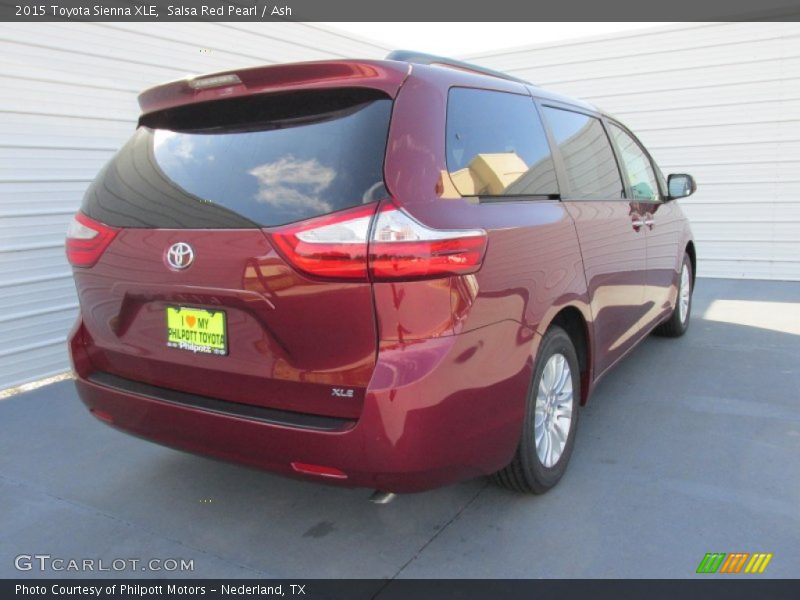 Salsa Red Pearl / Ash 2015 Toyota Sienna XLE
