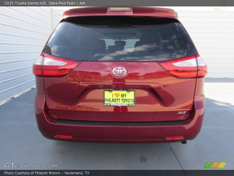 Salsa Red Pearl / Ash 2015 Toyota Sienna XLE