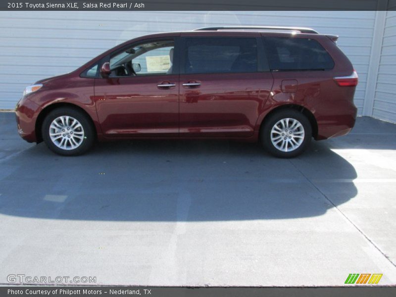 Salsa Red Pearl / Ash 2015 Toyota Sienna XLE