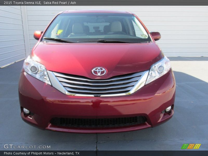 Salsa Red Pearl / Ash 2015 Toyota Sienna XLE