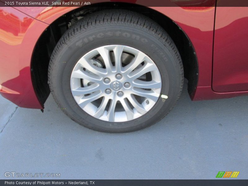 Salsa Red Pearl / Ash 2015 Toyota Sienna XLE