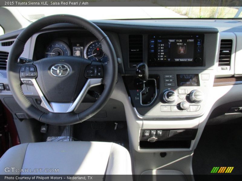 Salsa Red Pearl / Ash 2015 Toyota Sienna XLE