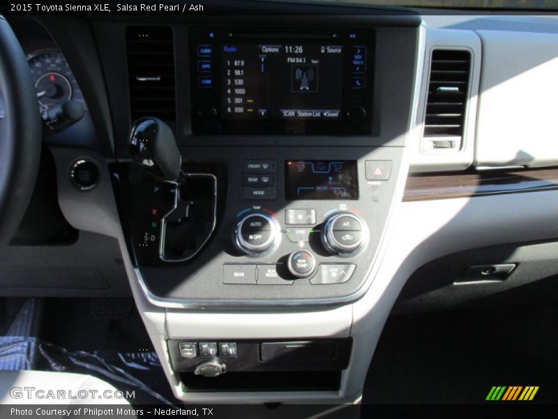 Salsa Red Pearl / Ash 2015 Toyota Sienna XLE