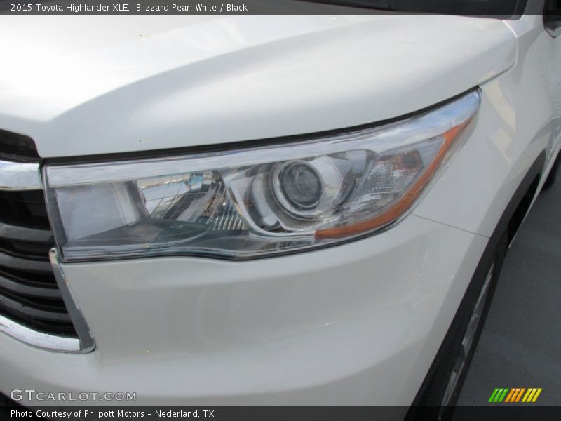 Blizzard Pearl White / Black 2015 Toyota Highlander XLE